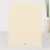 ありがとう – 水色カボチャフローラデザイン- カード (裏面)