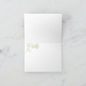 ありがとう | 現代の春のユーカリ サンキューカード (内部)