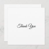ありがとう、白黒エレガントクラシックカード (正面/裏面)