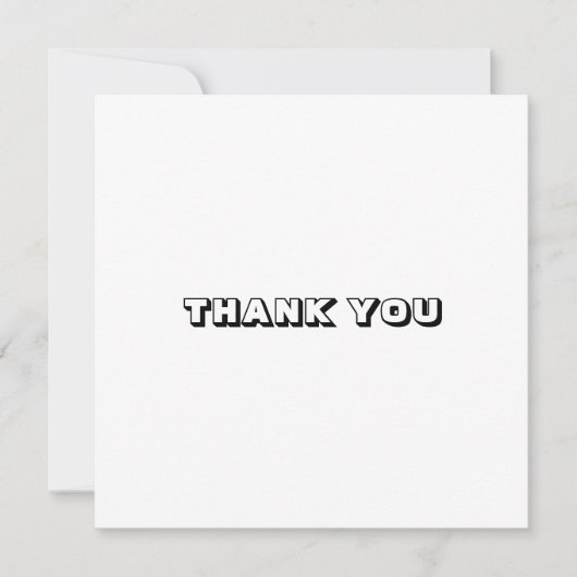 ありがとう、白黒カード (正面)