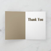 ありがとう – 石の手 – ニューファンドランド サンキューカード (内部)