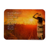 ありがとう – 私に与えられたすべての与え贈り物 マグネット (横)