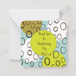 ありがとう。私の1日を明るくしてくれて。メッセージカード ノートカード