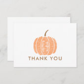 ありがとう | 秋のカボチャ サンキューカード (正面/裏面)