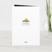 ありがとう、空白、庭の黄色いバラ カード (裏面)