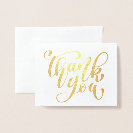 ありがとう 箔カード (封筒付き正面)