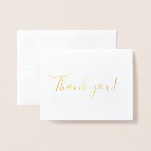 ありがとう 箔カード (封筒付き正面)