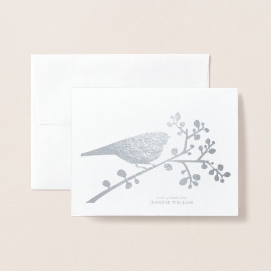 『ありがとう』 箔カード (封筒付き正面)