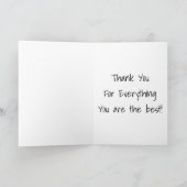 *****ありがとう*****素晴らしい友人 サンキューカード (内部)