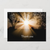 ありがとう 聖書の詩篇 朝日 印象的な景色 ポストカード (正面/裏面)