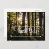 ありがとう、自然、カスタマイズ可能 ポストカード (正面/裏面)