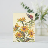 「ありがとう！」+虫の花はがき ポストカード (スタンド正面)