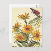 「ありがとう！」+虫の花はがき ポストカード (正面/裏面)