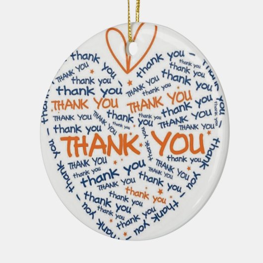 *ありがとう*誰か特別なクリスマスオーナメント セラミックオーナメント (左)