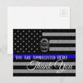 ありがとう 警察官を支援する ポストカード (正面/裏面)