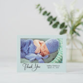 ありがとう | 赤ちゃんの新しい写真 ポストカード (スタンド正面)