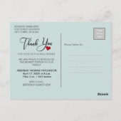 ありがとう | 赤ちゃんの新しい写真 ポストカード (裏面)