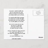 ありがとう、赤ちゃんシャワーのプレゼント ポストカード (裏面)