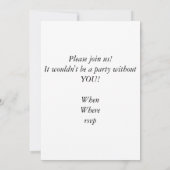 「ありがとう」 軍人にアメリカ国旗が授与される 招待状 (裏面)