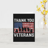 ありがとう、退役軍人記念品 愛国者 軍人 カード (黄色い花)