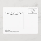 ありがとう...退役軍人記念日のはがき ポストカード (裏面)