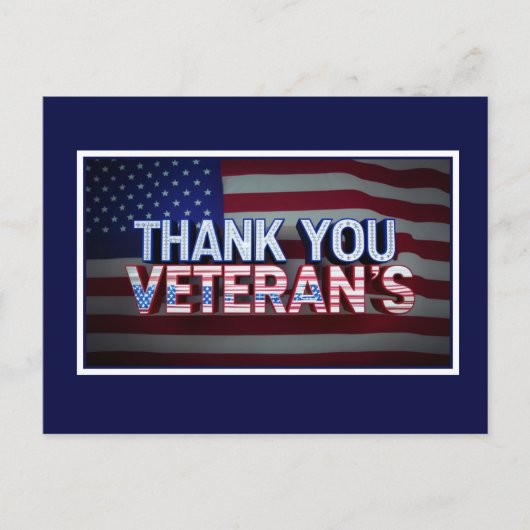 ありがとう、退役軍人 ポストカード (正面)