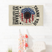 ありがとう、退役軍人！ sunflower 退役軍人デー 横断幕 (インサイチュ)