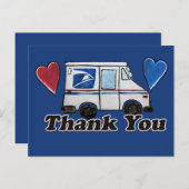 ありがとう、郵便配達員 郵便労働者 ポストカード (正面/裏面)