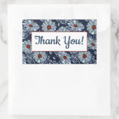 ありがとう 長方形シール (バッグ)