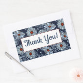 ありがとう 長方形シール (封筒)