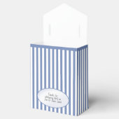ありがとう – 青/白シンプル色のストライプパターン フェイバーボックス (オープン)