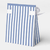 ありがとう – 青/白シンプル色のストライプパターン フェイバーボックス (裏面サイド)