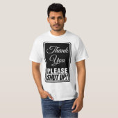 ありがとう、・・・静かにしてください! Tシャツ (正面フル)