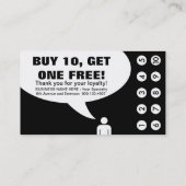 ありがとう。 (顧客のロイヤリティ) ロイヤリティカード (裏面)