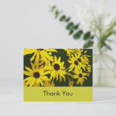 ありがとう、黄色いデイジーの花 ポストカード (スタンド正面)
