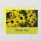 ありがとう、黄色いデイジーの花 ポストカード (正面/裏面)