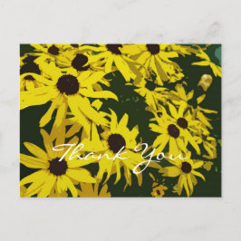 ありがとう、黄色いデイジーの花 ポストカード
