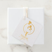 ありがとう！ 黒人女性のブライズシャワー風船と花 フェイバータグ (箱)