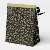 ありがとう： 45誕生日テーマ金ゴールド/ブラック フェイバーボックス (裏面サイド)