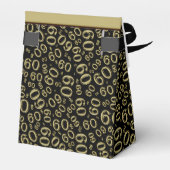 ありがとう： 60誕生日テーマ金ゴールド/ブラック フェイバーボックス (裏面サイド)