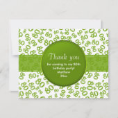 ありがとう： 80th緑/白Bdayナンバーパターン (正面)