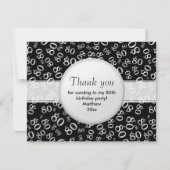 ありがとう： 80th黒/白Bdayナンバーパターン (正面)