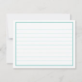 ありがとう: 85ティール(緑がかった色)/ホワイトナンバーパターン (裏面)