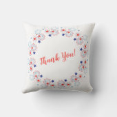 ありがとう – American USA Flagハート花火 クッション (裏面)