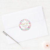 ありがとう Bee Thank You スティッカー ラウンドシール (封筒)