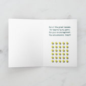 ありがとう Coach - オーダーメイド サンキューカード (内部)