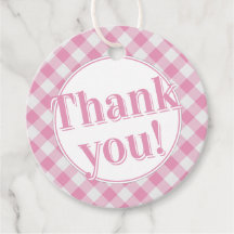 ありがとう： Gingham Checks Pattern – ピンク/白
