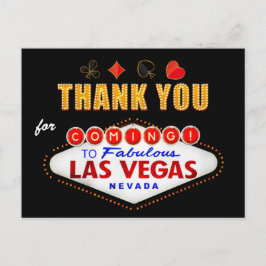 ありがとう – Las Vegas Sign Fabulous Casino Night ポストカード