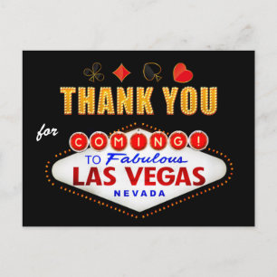 ありがとう – Las Vegas Sign Fabulous Casino Night ポストカード