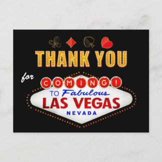 ありがとう – Las Vegas Sign Fabulous Casino Night ポストカード